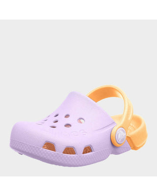 Crocs Electro Clog — Girls, Lavender/Cantaloupe