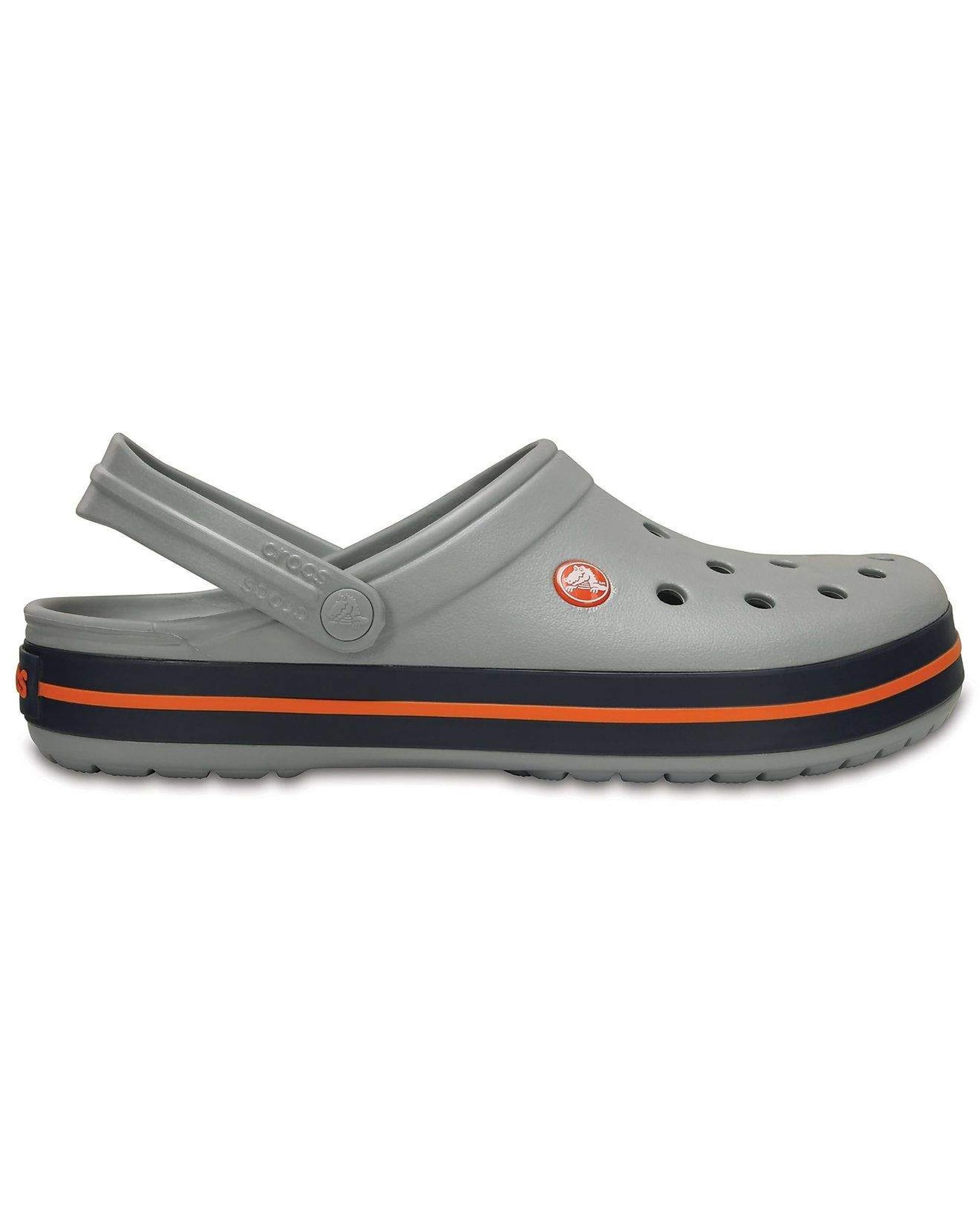 Crocband-Clog-Unisex Adult-Light Grey/Navy-11016-01U