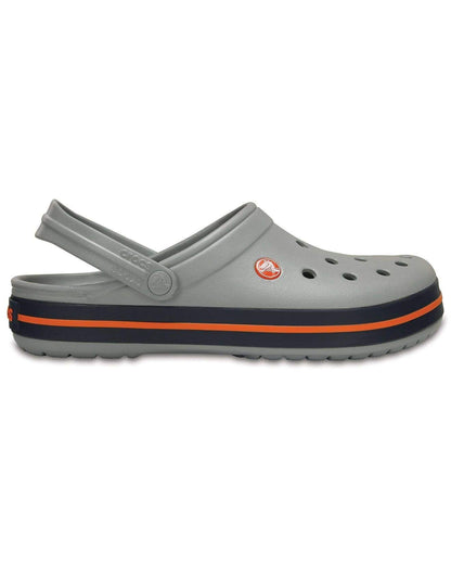 Crocband-Clog-Unisex Adult-Light Grey/Navy-11016-01U