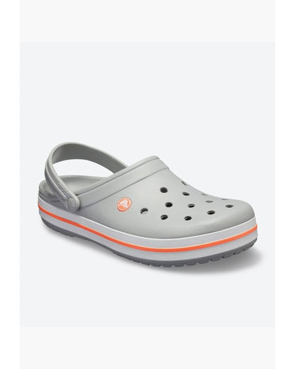 Crocband-Clog-Unisex Adult-Light Grey/Bright Coral-11016-0FL