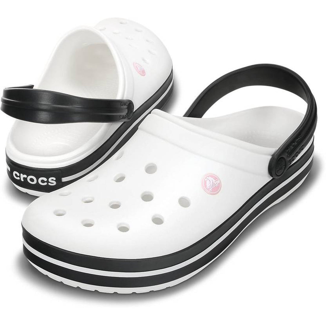 Crocband-Clog-Unisex Adult-White/Black-11016-103