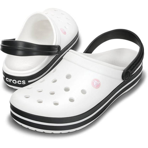Crocband-Clog-Unisex Adult-White/Black-11016-103