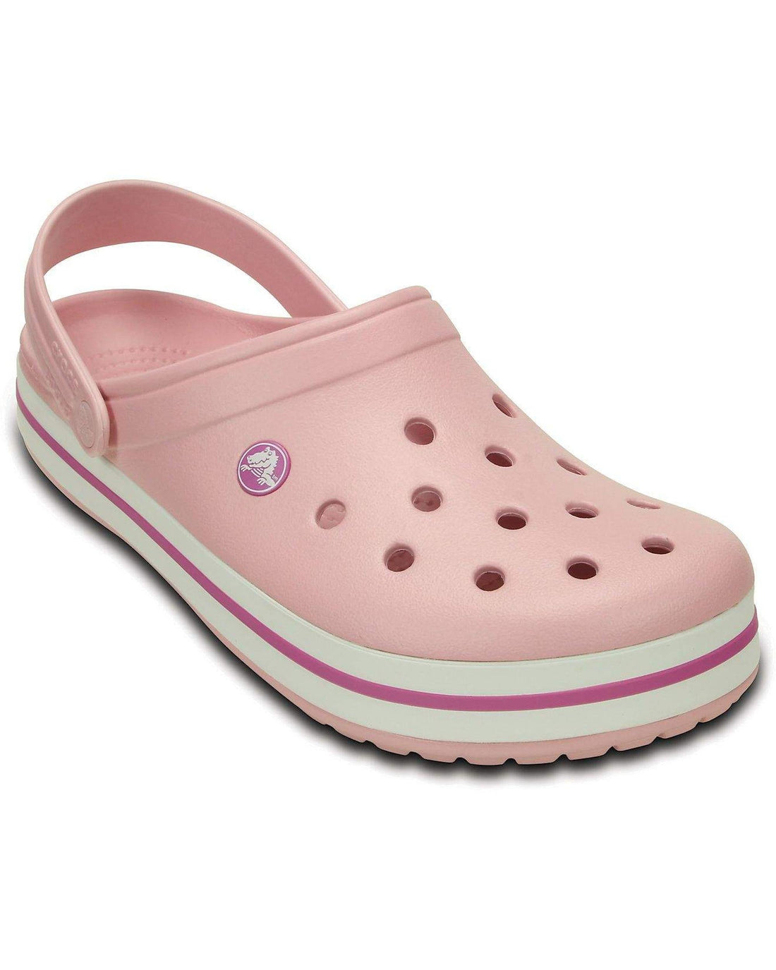 Crocs Crocband Clog — Women, Pearl Pink/Wild Orchid
