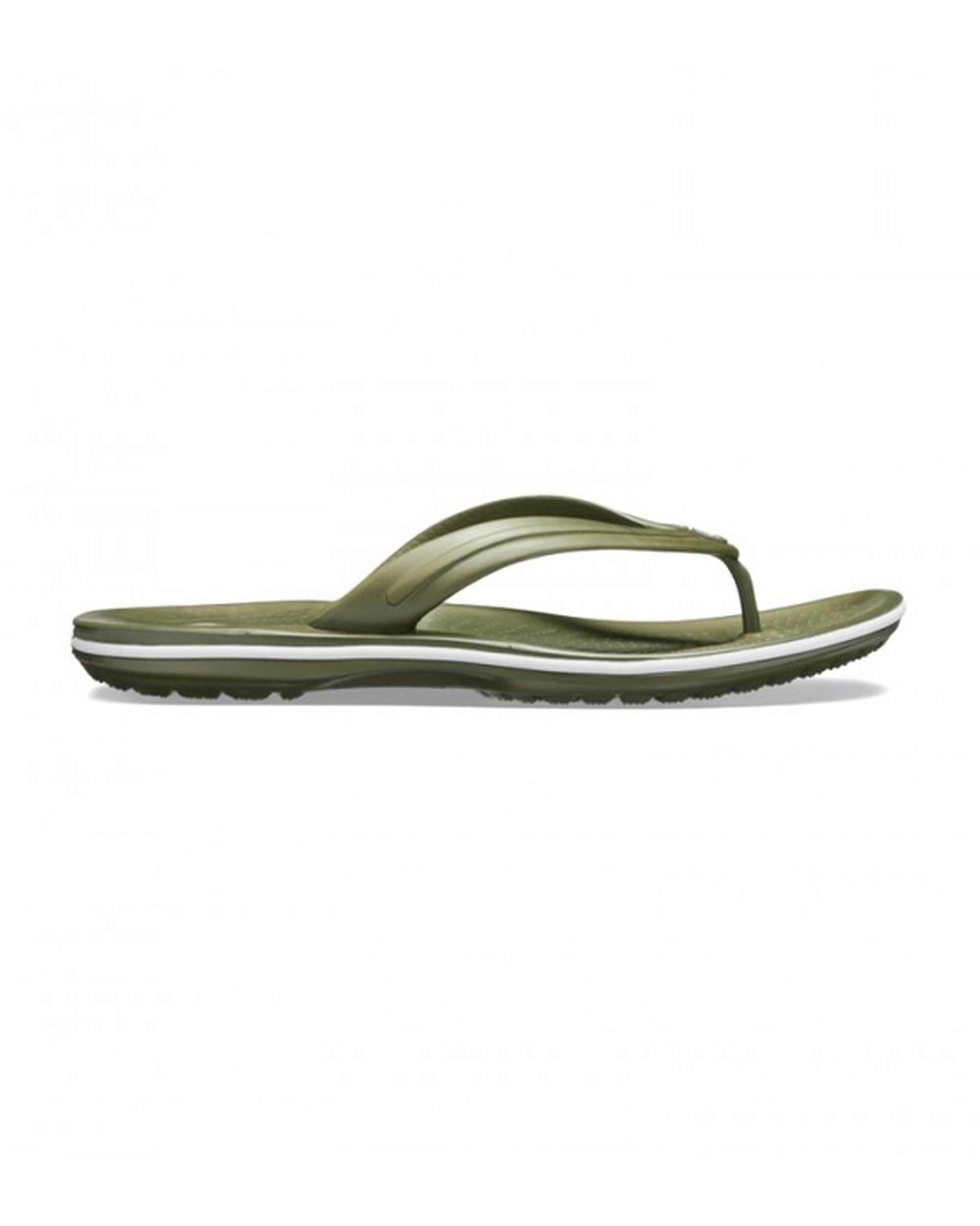 Unisex Adult-Crocs-Crocband Flip 11033-37P Army Green/White-UK-10