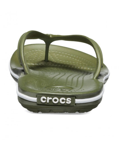Crocband-Flip-Unisex Adult-Army Green/White-11033-37P