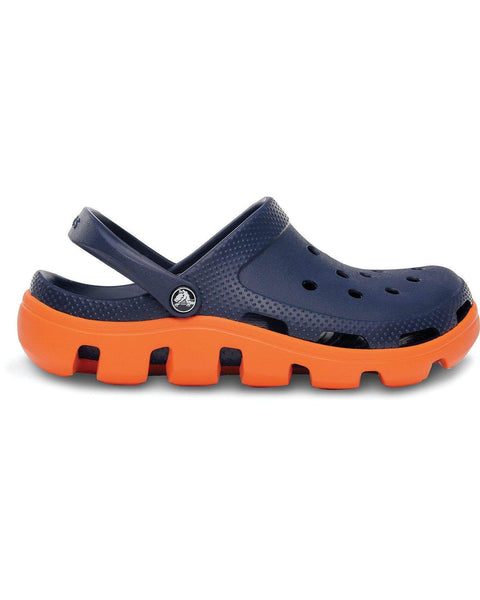 Crocs Duet Clog — Men, Navy/Orange