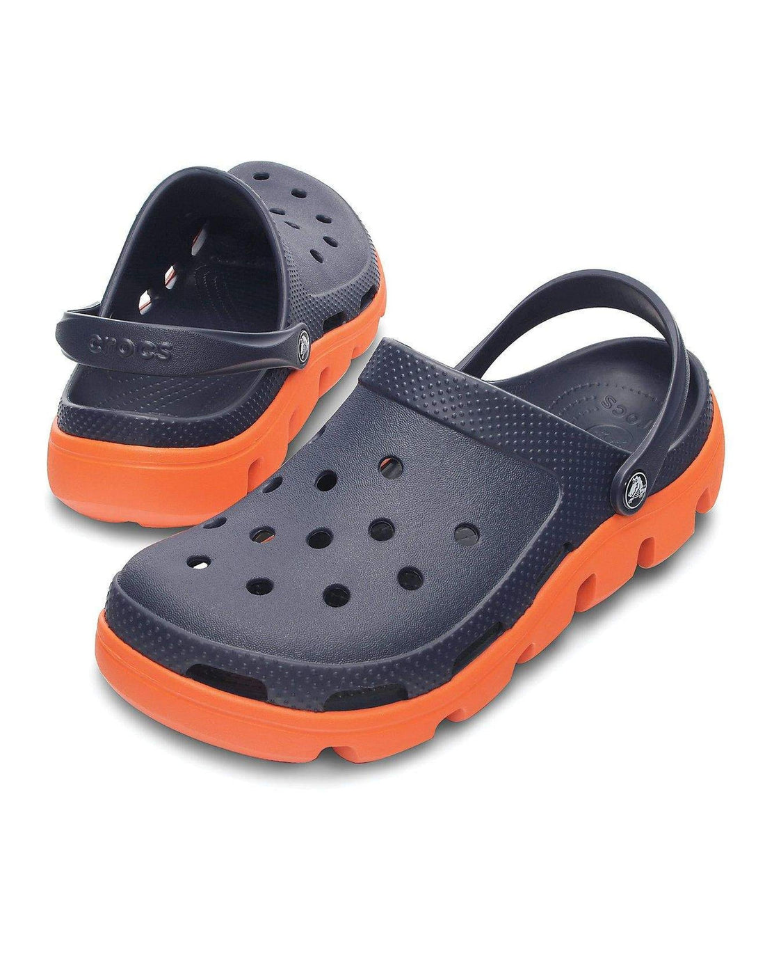 DUET-CLOG-UNISEX ADULT-NAVY/ORANGE-11991-487