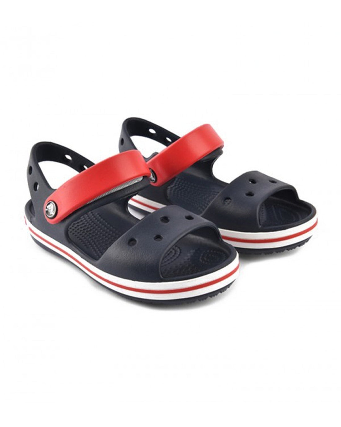 Crocs Crocband Sandal — Boys, Navy/Red
