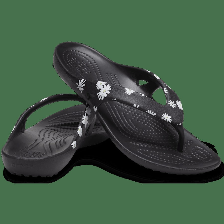 Crocs Kadee Graphic Flip W — Black/Floral (204231)