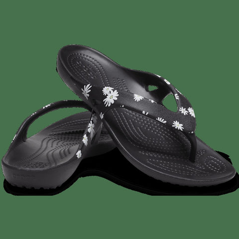 Crocs Kadee Graphic Flip W — Black/Floral (204231)