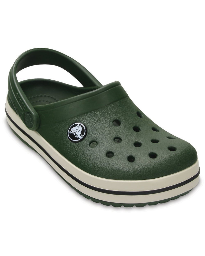 Crocband-Clog-Kids-Forest Green/Stucco-204537-34K