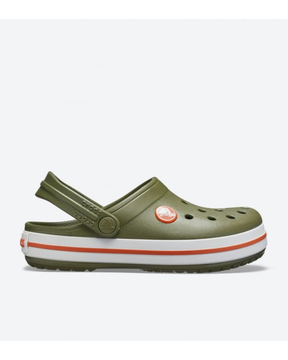 Crocband-Clog-Kids-Army Green/Burnt Sienna-204537-3TB