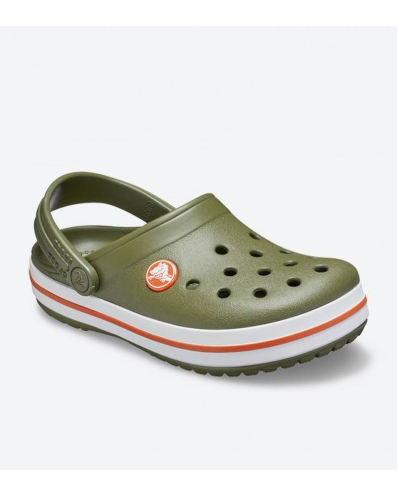 Crocband-Clog-Kids-Army Green/Burnt Sienna-204537-3TB
