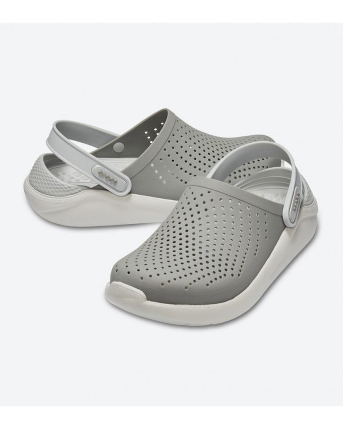 Literide-Clog-Unisex Adult-Smoke/Pearl White-204592-06J