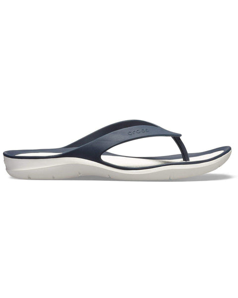 Crocs Swiftwater Flip-Flop — Women, Navy/White