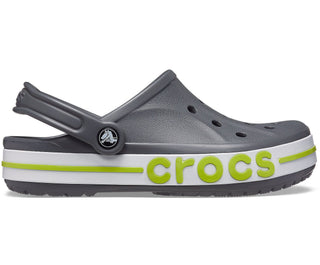 Crocs Bayaband Clog — Men, Slate Grey/Lime Punch (205089-0GX)