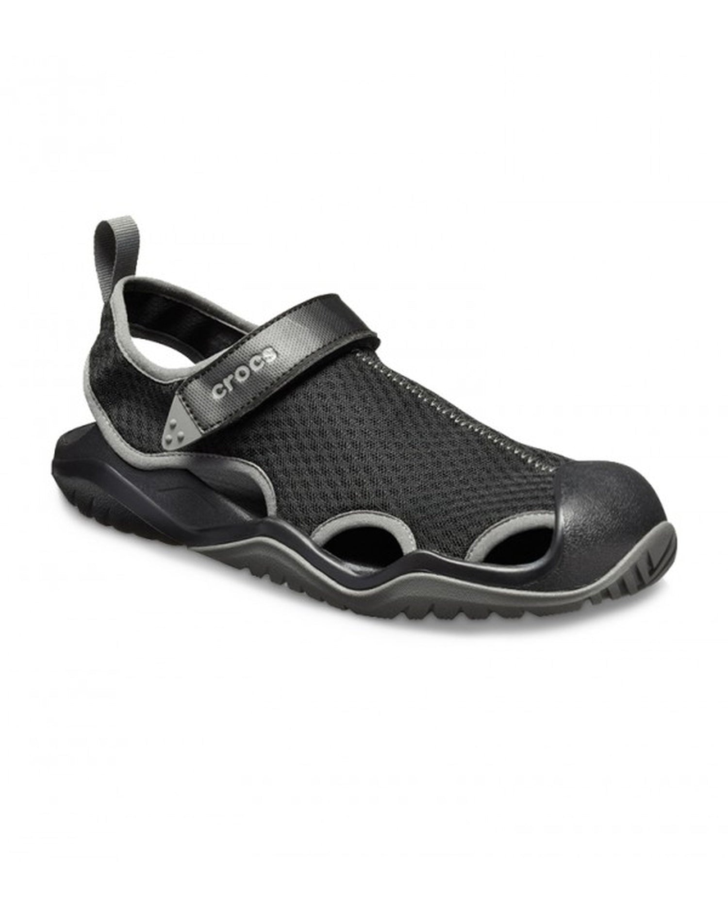 Men-Crocs-Swiftwater Sandal 205289-001 Black-UK-10