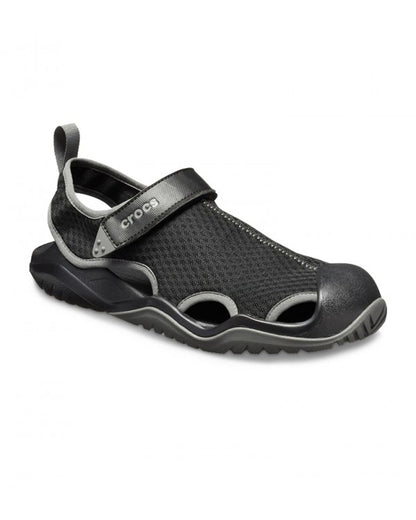 Men-Crocs-Swiftwater Sandal 205289-001 Black-UK-10