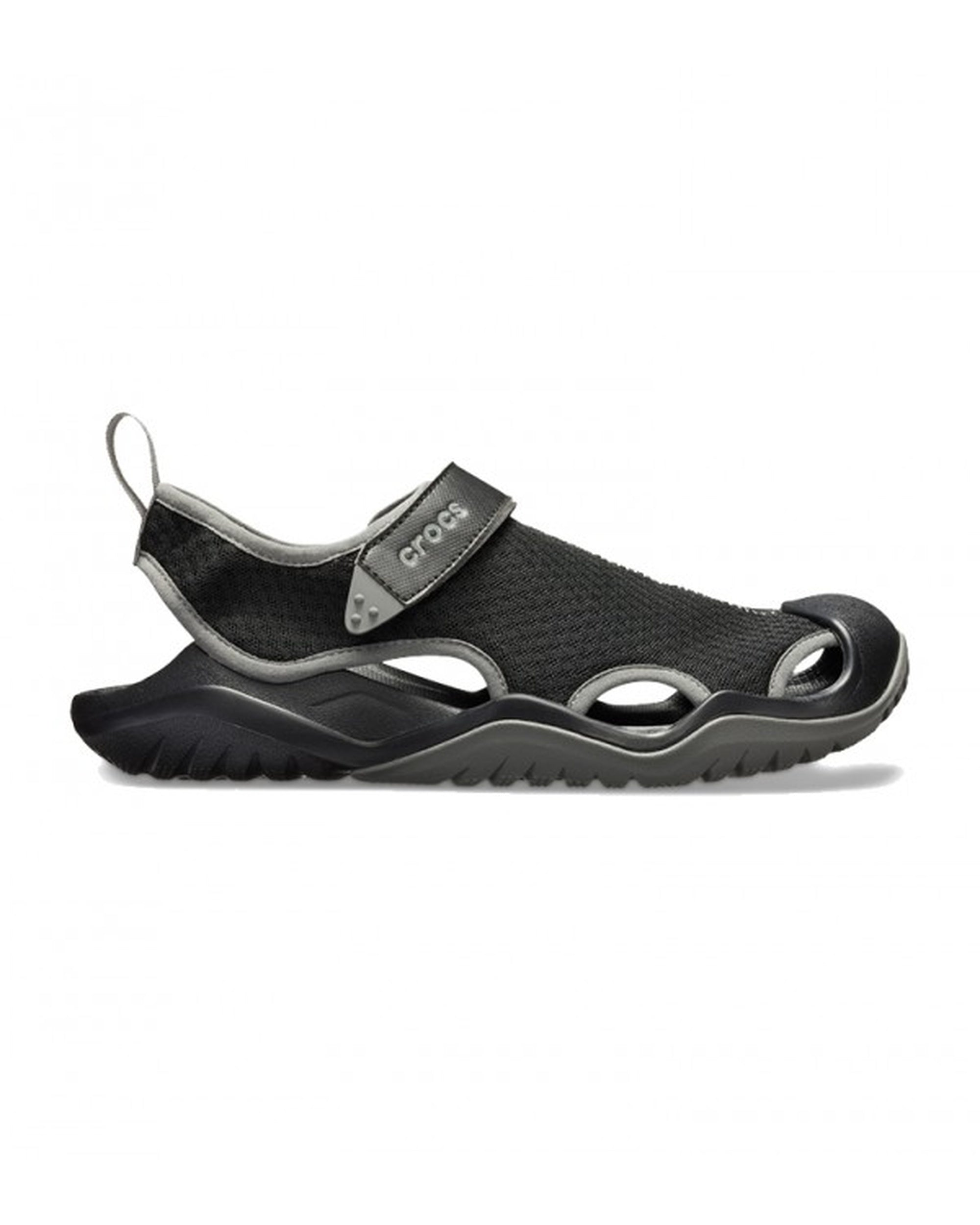 Men-Crocs-Swiftwater Sandal 205289-001 Black-UK-10