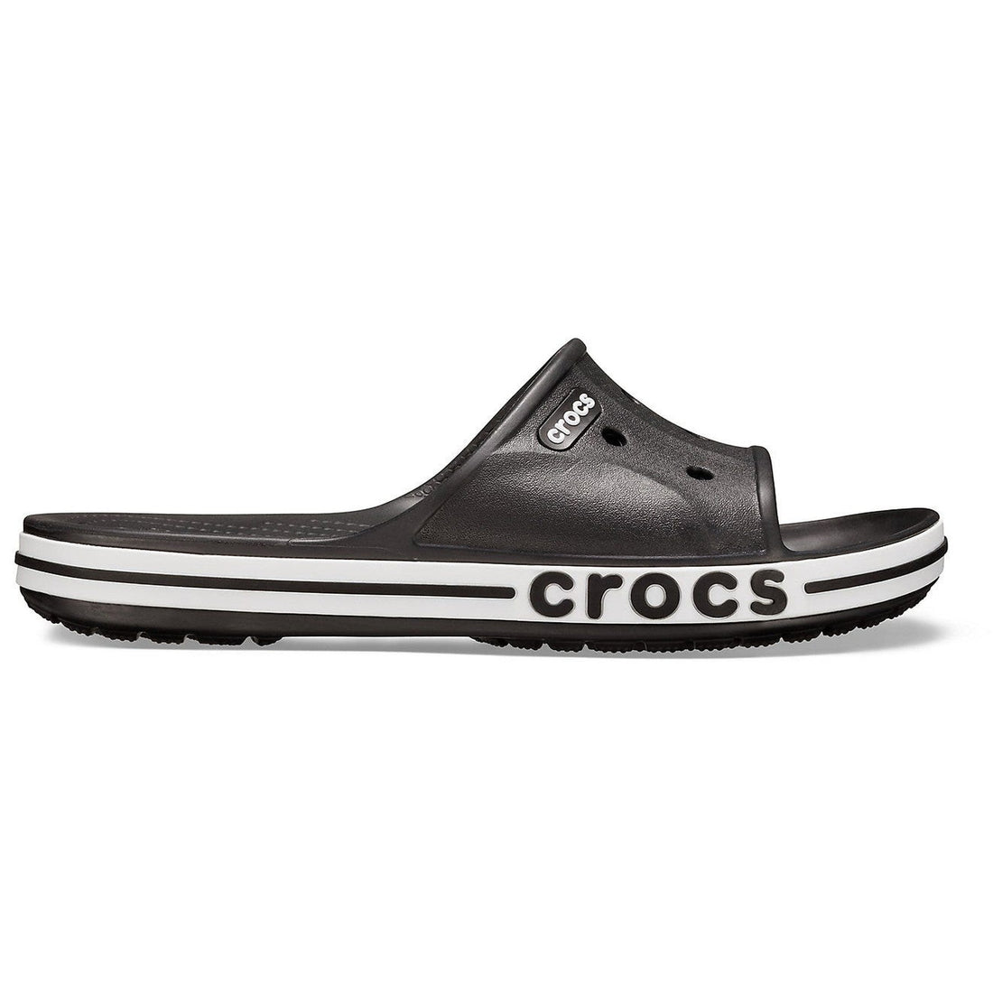 Crocs Bayaband Slide — Men, Black/White