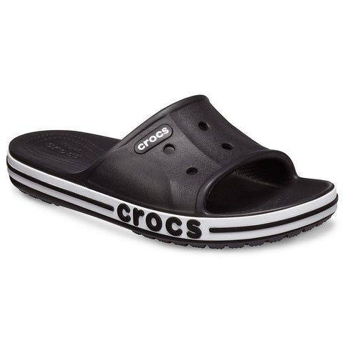 Crocs Bayaband Slide — Men, Black/White