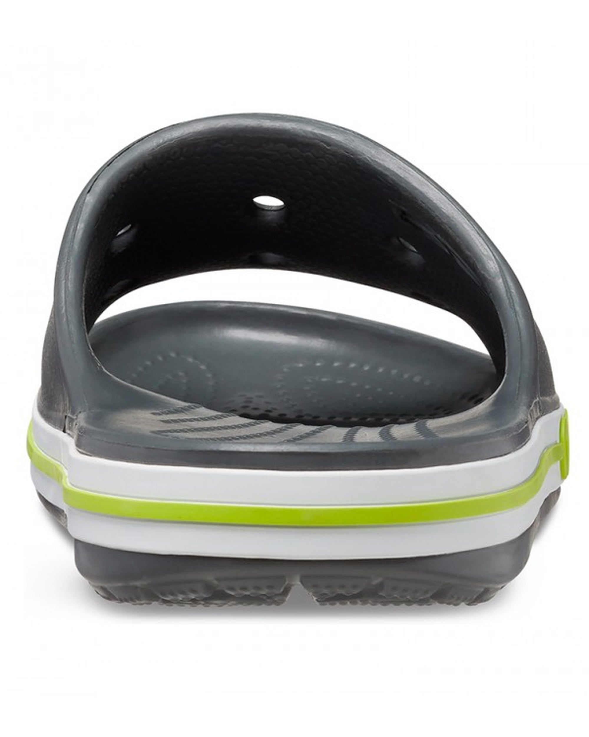 Unisex Adult-Crocs-Bayaband Slide 205392-0GX Slate Grey/Lime Punch-UK-9
