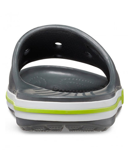 Unisex Adult-Crocs-Bayaband Slide 205392-0GX Slate Grey/Lime Punch-UK-9