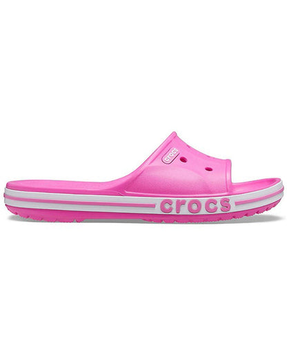 Unisex Adult-Crocs-Bayaband Slide 205392-6QQ Electric Pink-UK-10