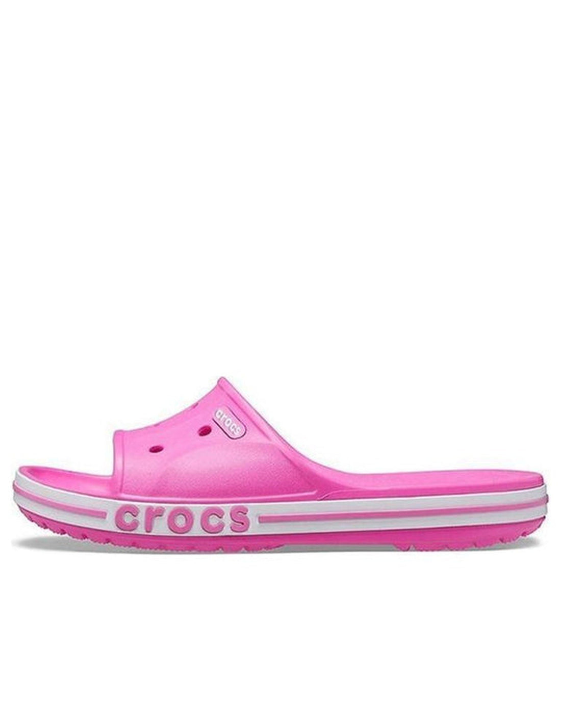 Unisex Adult-Crocs-Bayaband Slide 205392-6QQ Electric Pink-UK-10