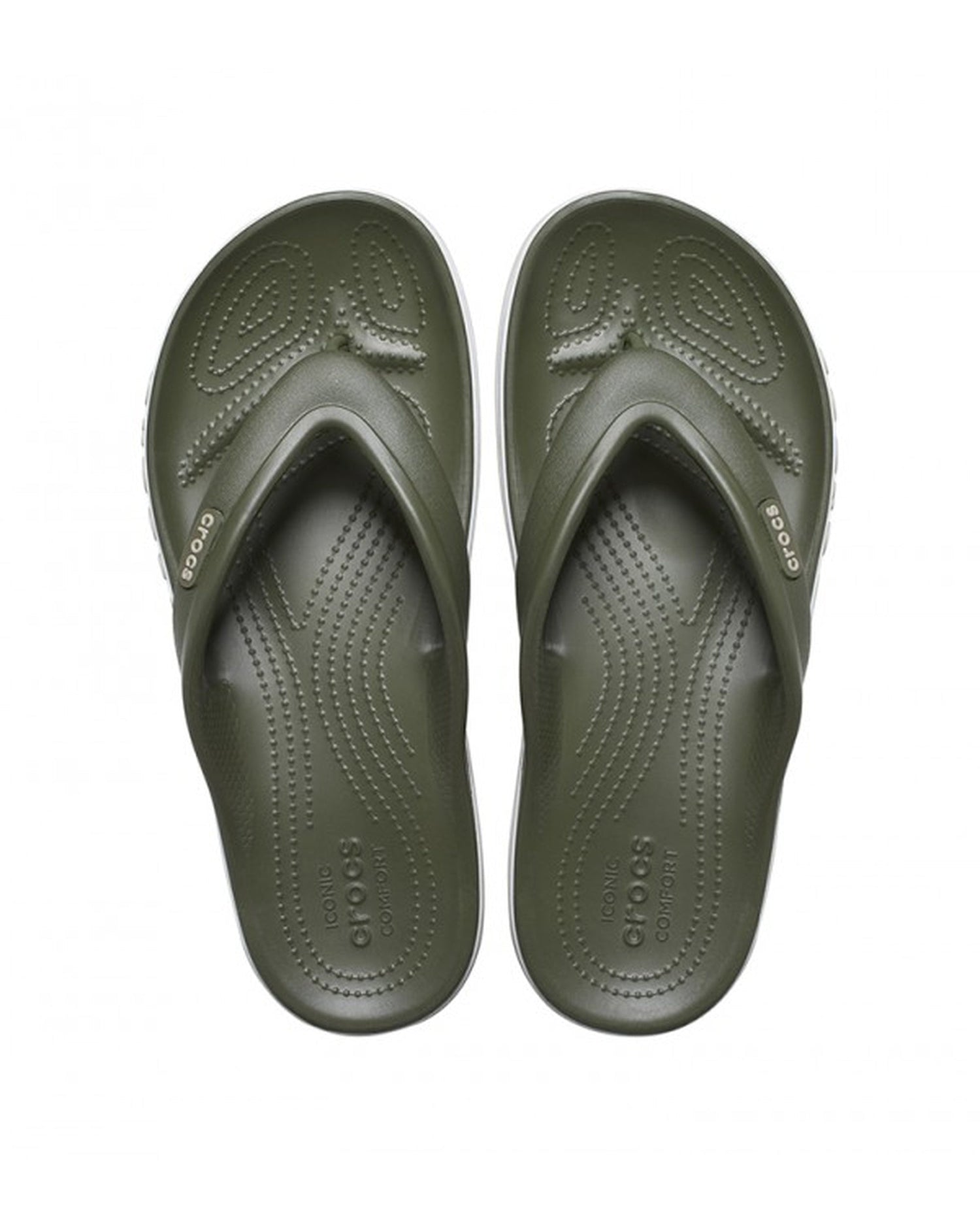 Unisex Adult-Crocs-Bayaband Flip 205393-3TQ Army Green/Cobblestone-UK-9