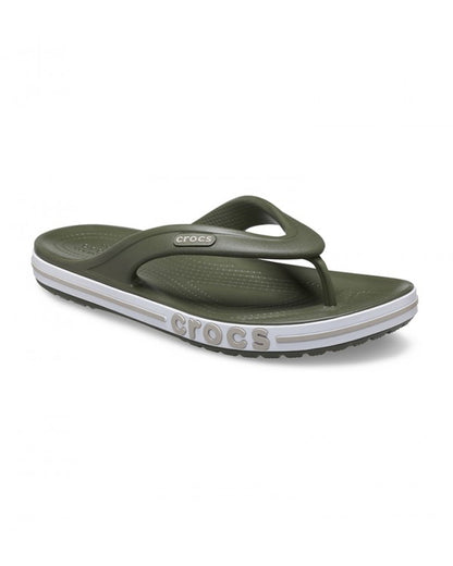Unisex Adult-Crocs-Bayaband Flip 205393-3TQ Army Green/Cobblestone-UK-9