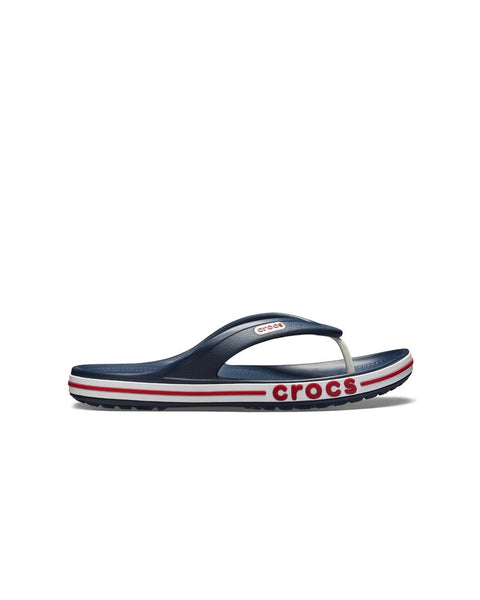Crocs Bayaband Flip-Flop — Men, Navy/Pepper (205393-4CC)