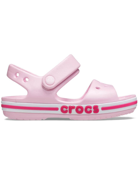 Crocs Bayaband Sandal — Girls, Ballerina Pink/Candy Pink