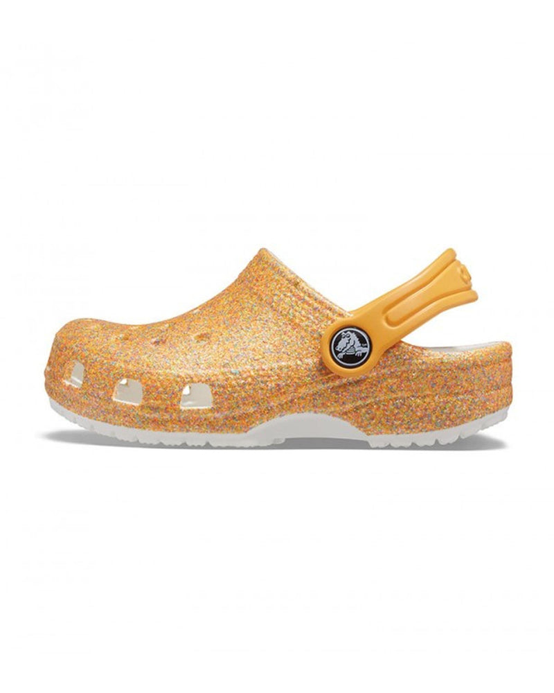 Classic-Clog-Kids-Orange Sorbet Glitter-205441-9BE
