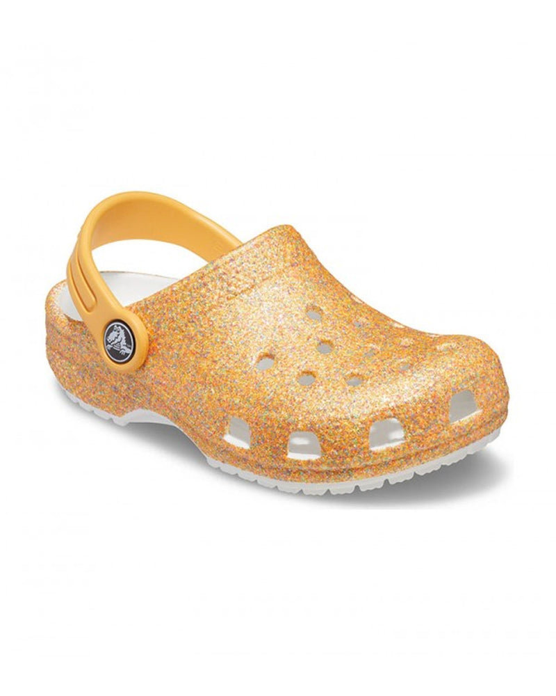 Classic-Clog-Kids-Orange Sorbet Glitter-205441-9BE
