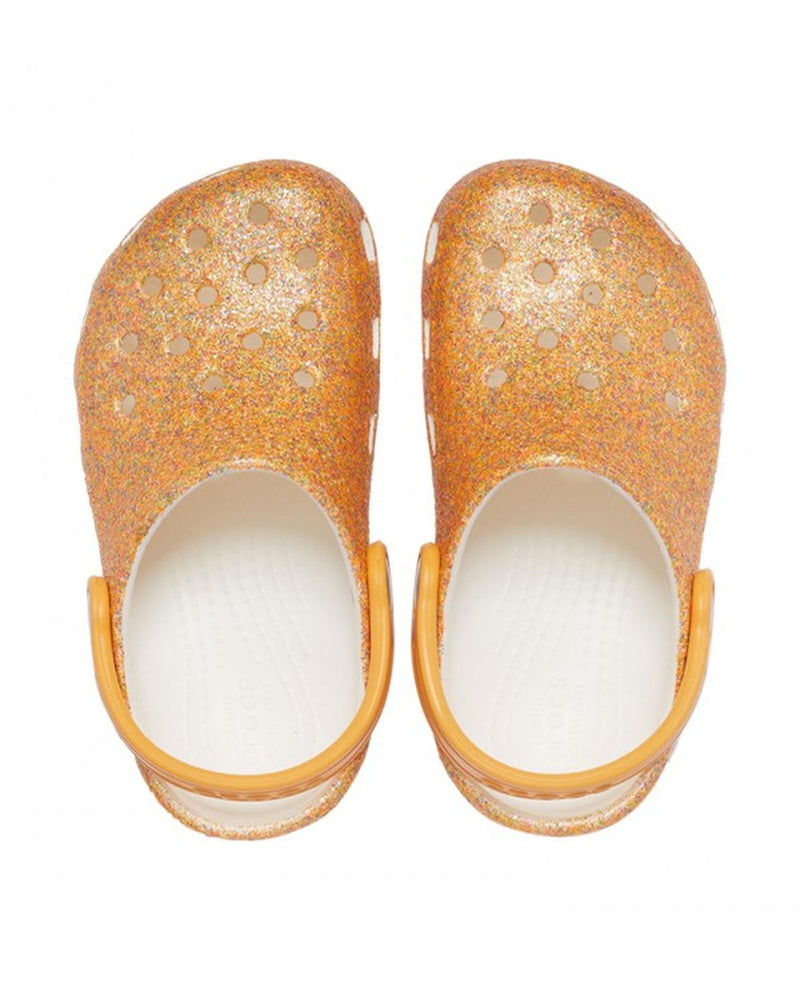 Classic-Clog-Kids-Orange Sorbet Glitter-205441-9BE