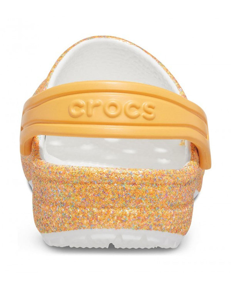 Classic-Clog-Kids-Orange Sorbet Glitter-205441-9BE