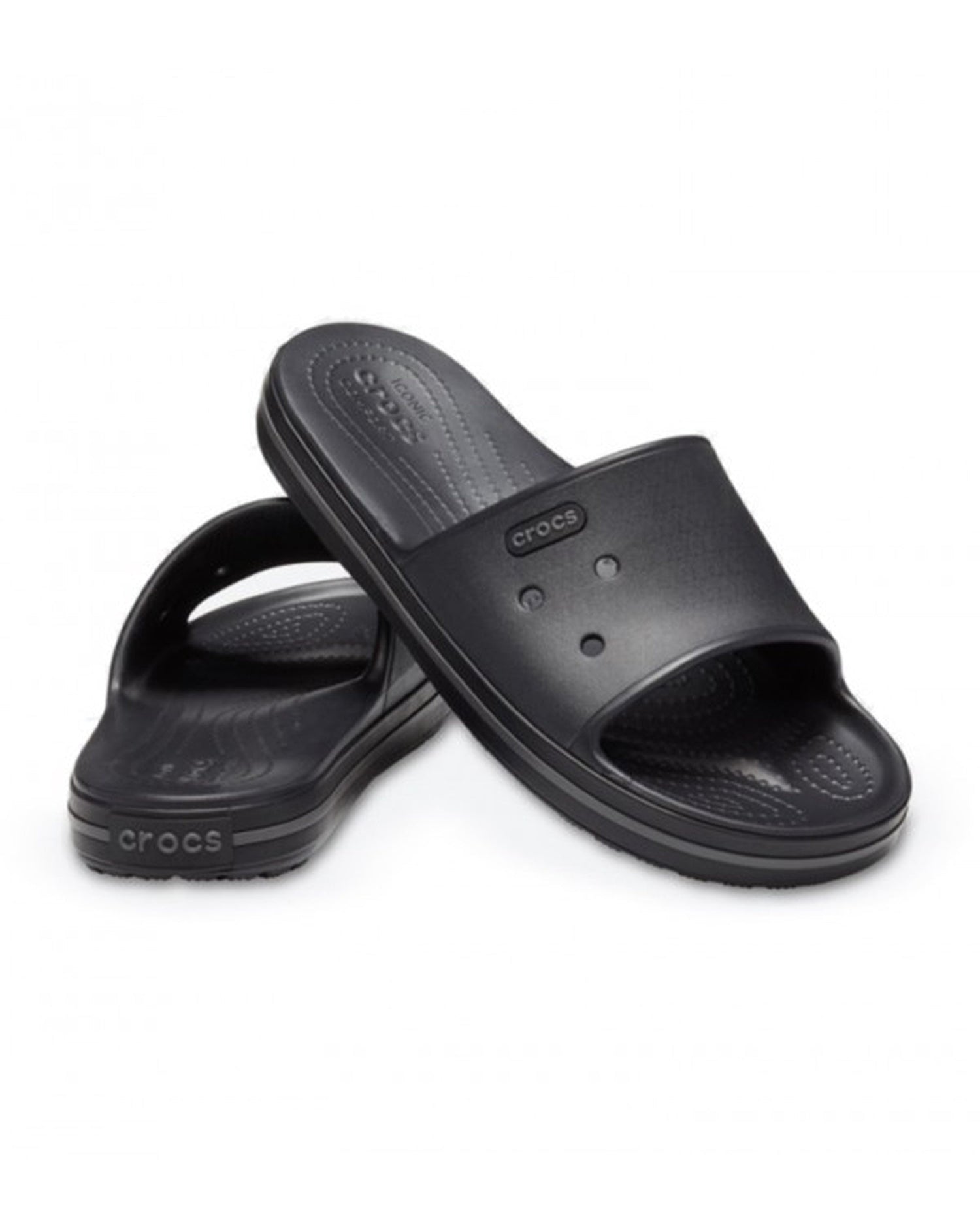 Crocband-Slide-Unisex Adult-Black/Graphite-205733-02S