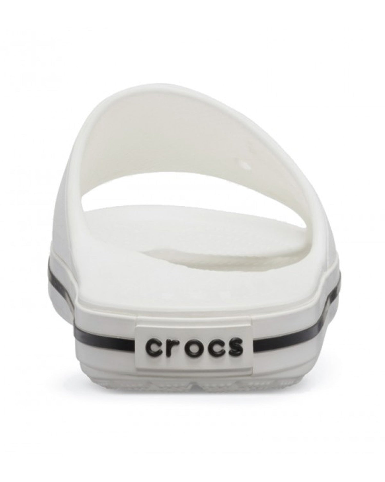 Unisex Adult-Crocs-Crocband Slide 205733-103 White/Black-UK-10