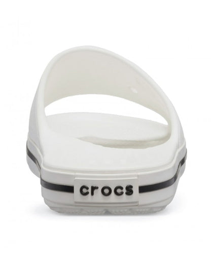 Unisex Adult-Crocs-Crocband Slide 205733-103 White/Black-UK-10