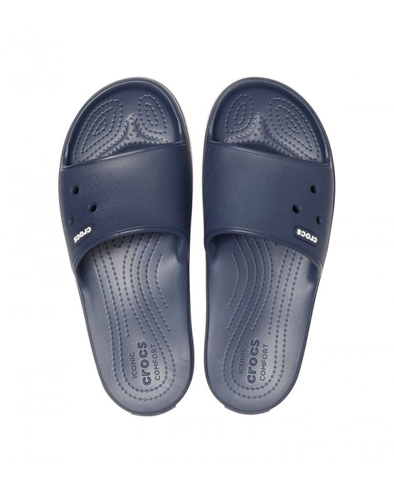 Crocband-Slide-Unisex Adult-Navy/White-205733-462