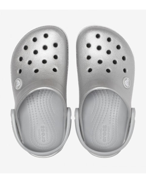 Crocs Crocband Clog — Toddlers, Silver