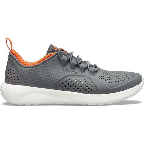 Crocs LiteRide Shoe — Boys, Charcoal/White