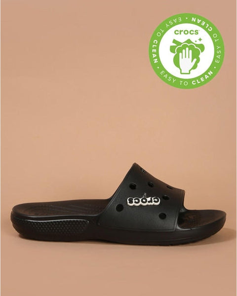 Crocs Classic Slide — Men, Black (206121-001)