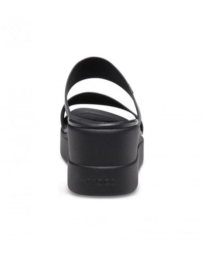 Women-Crocs-Brooklyn Wedge 206219-060 Black/Black-UK-9