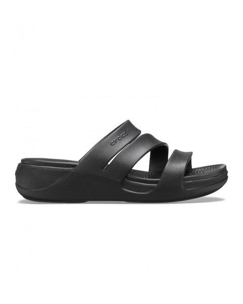 Crocs Monterey Wedge — Women, Black (206304)