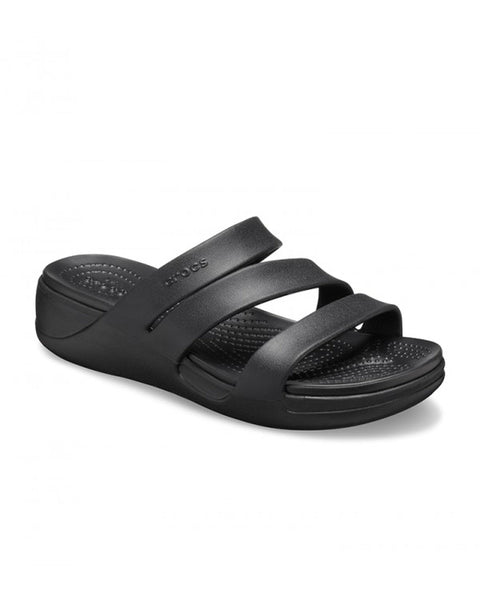 Crocs Monterey Wedge — Women, Black (206304)