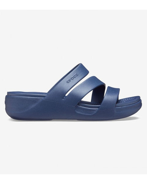 Crocs Monterey Wedge — Women, Navy