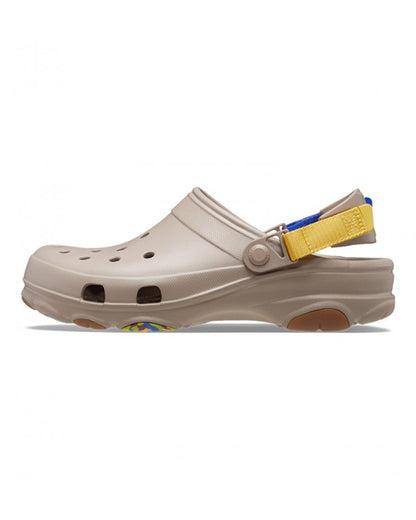 Unisex Adult-Crocs-Classic Clog 206340-2ZJ Mushroom/Multi-UK-10
