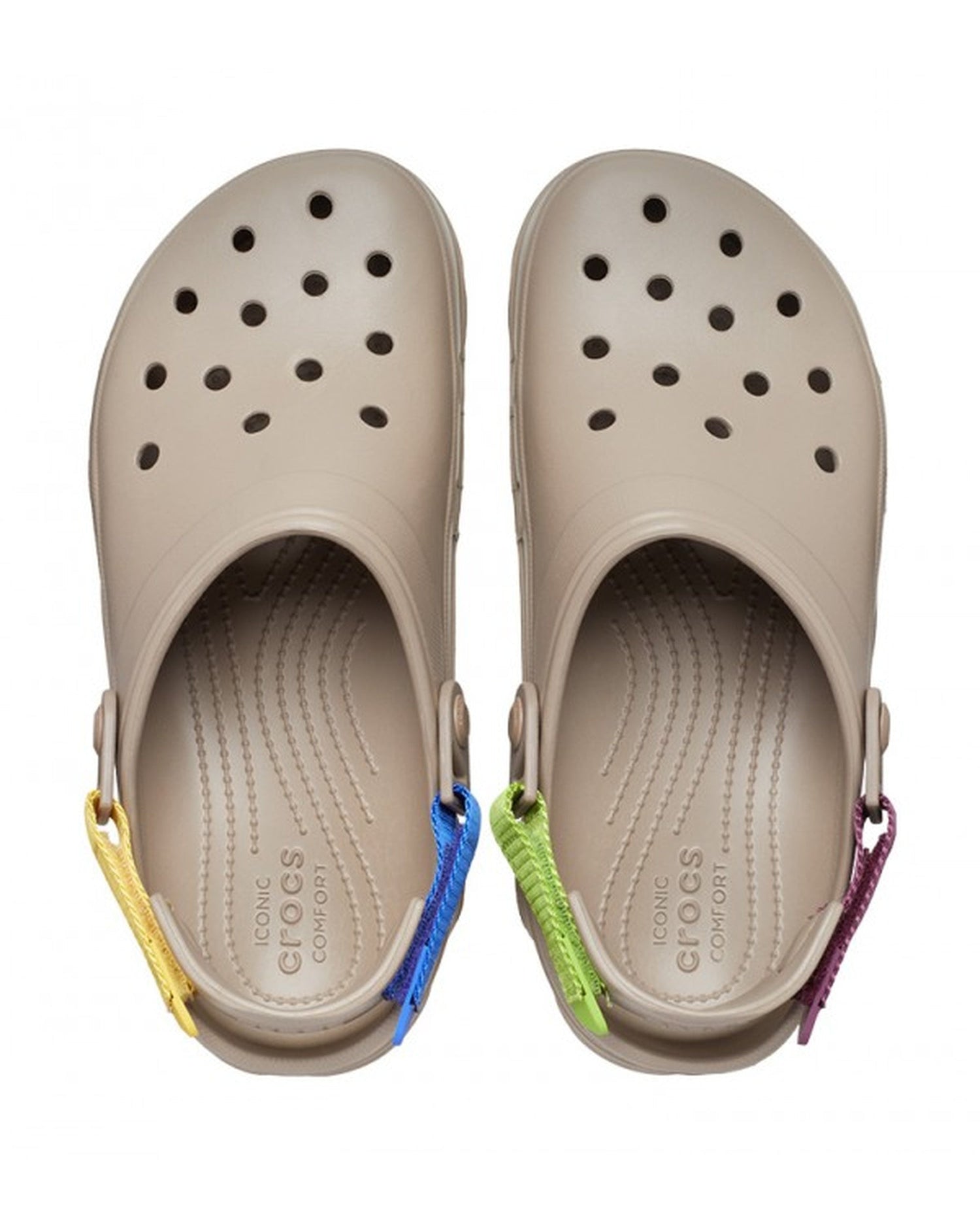 Unisex Adult-Crocs-Classic Clog 206340-2ZJ Mushroom/Multi-UK-10